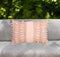Pastel Pink Handmade Boho Lumbar Pillow Cover with Tassels