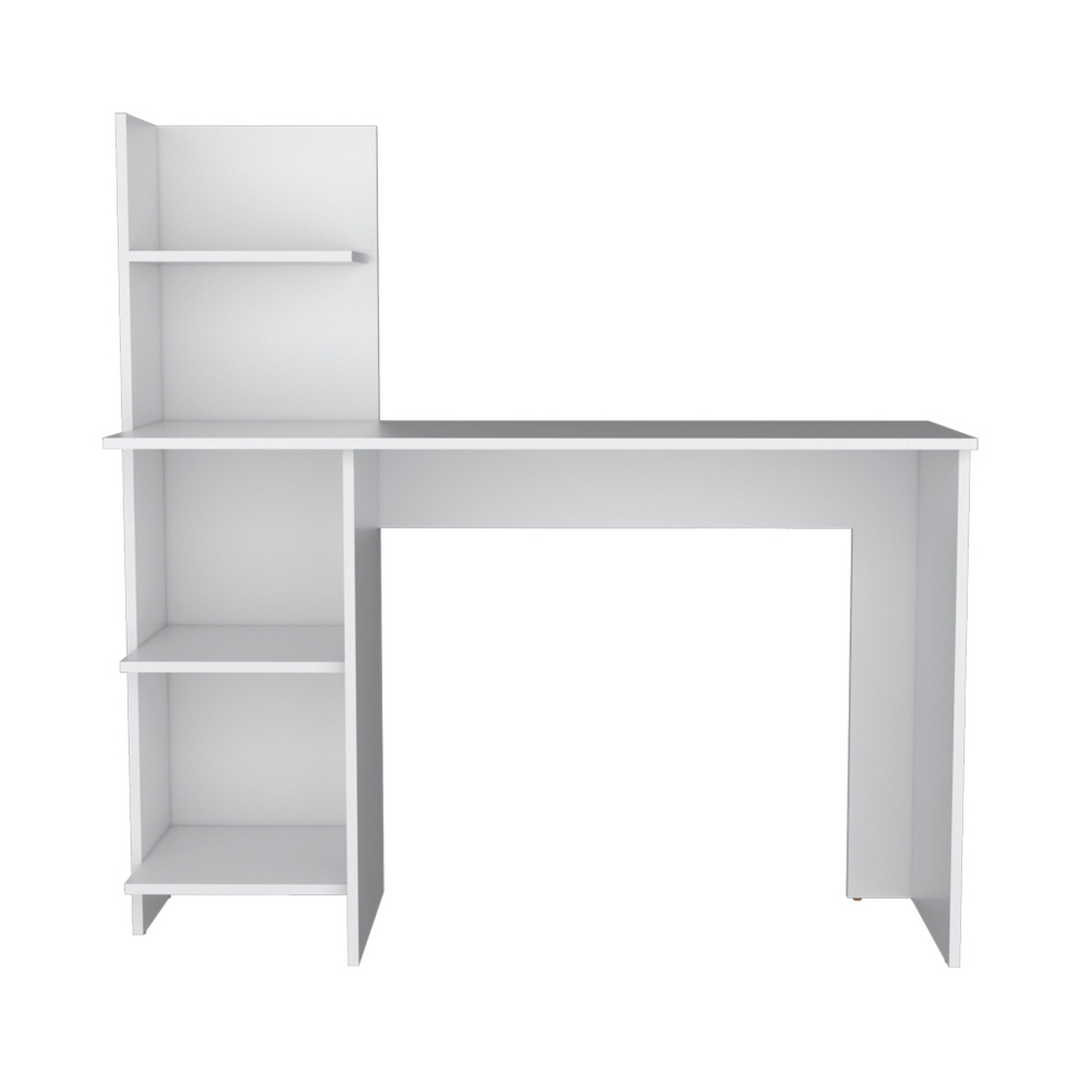 47" White Wood Computer Desk