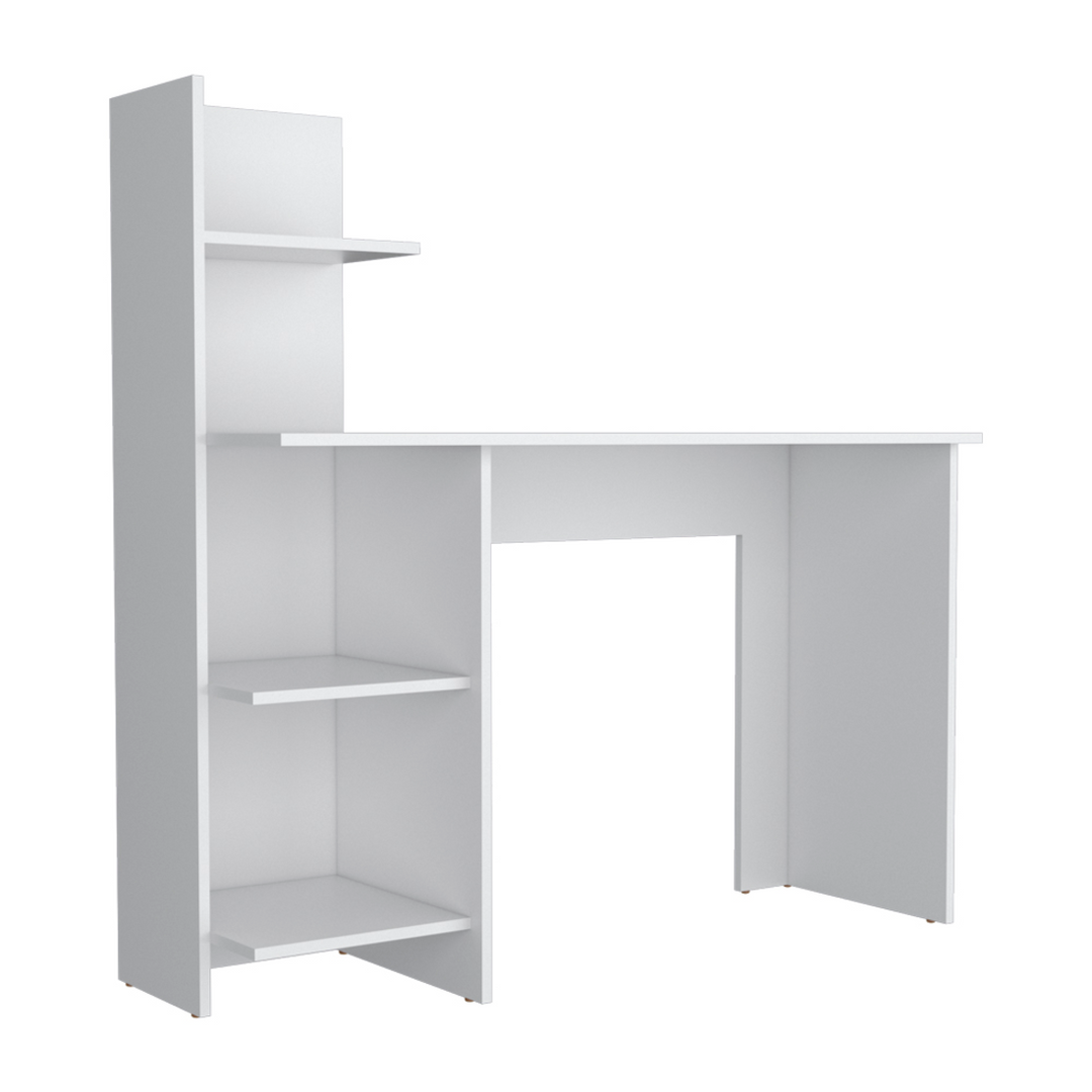 47" White Wood Computer Desk