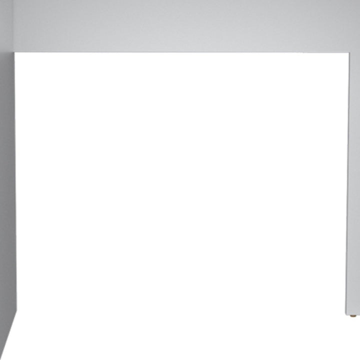 47" White Wood Computer Desk