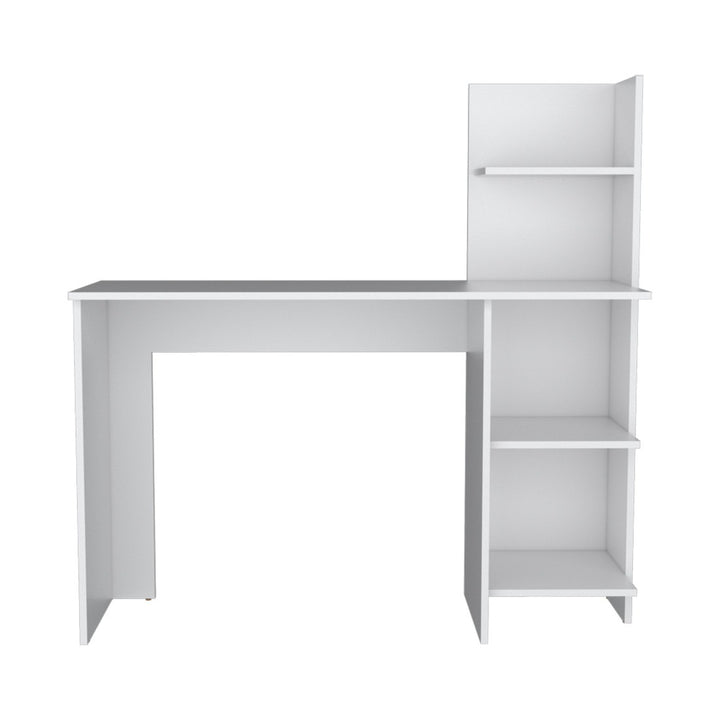 47" White Wood Computer Desk