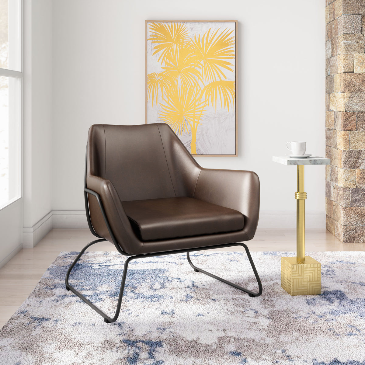 Jose Accent Chair Brown