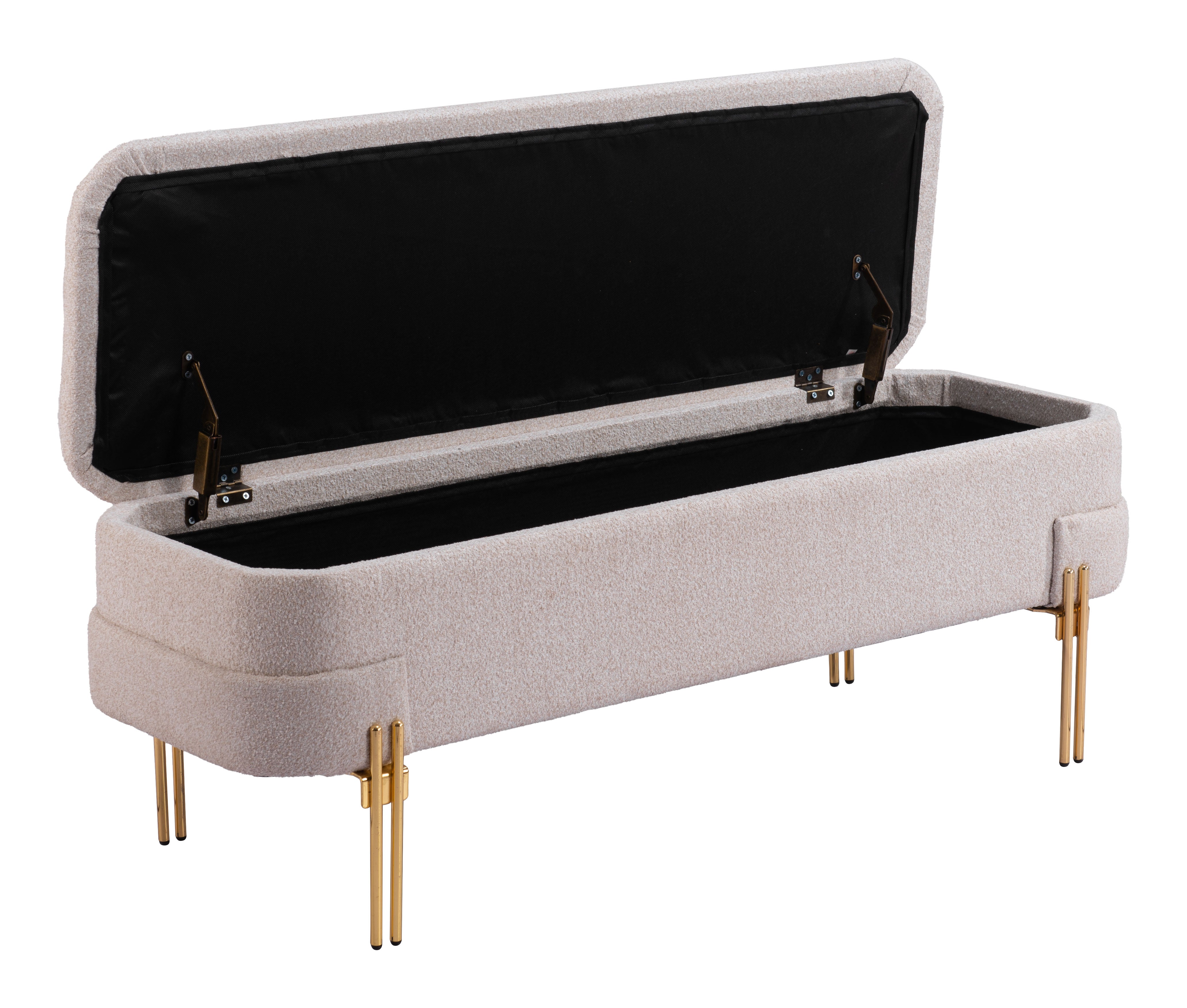 Lebreton Storage Bench Oatmeal Beige