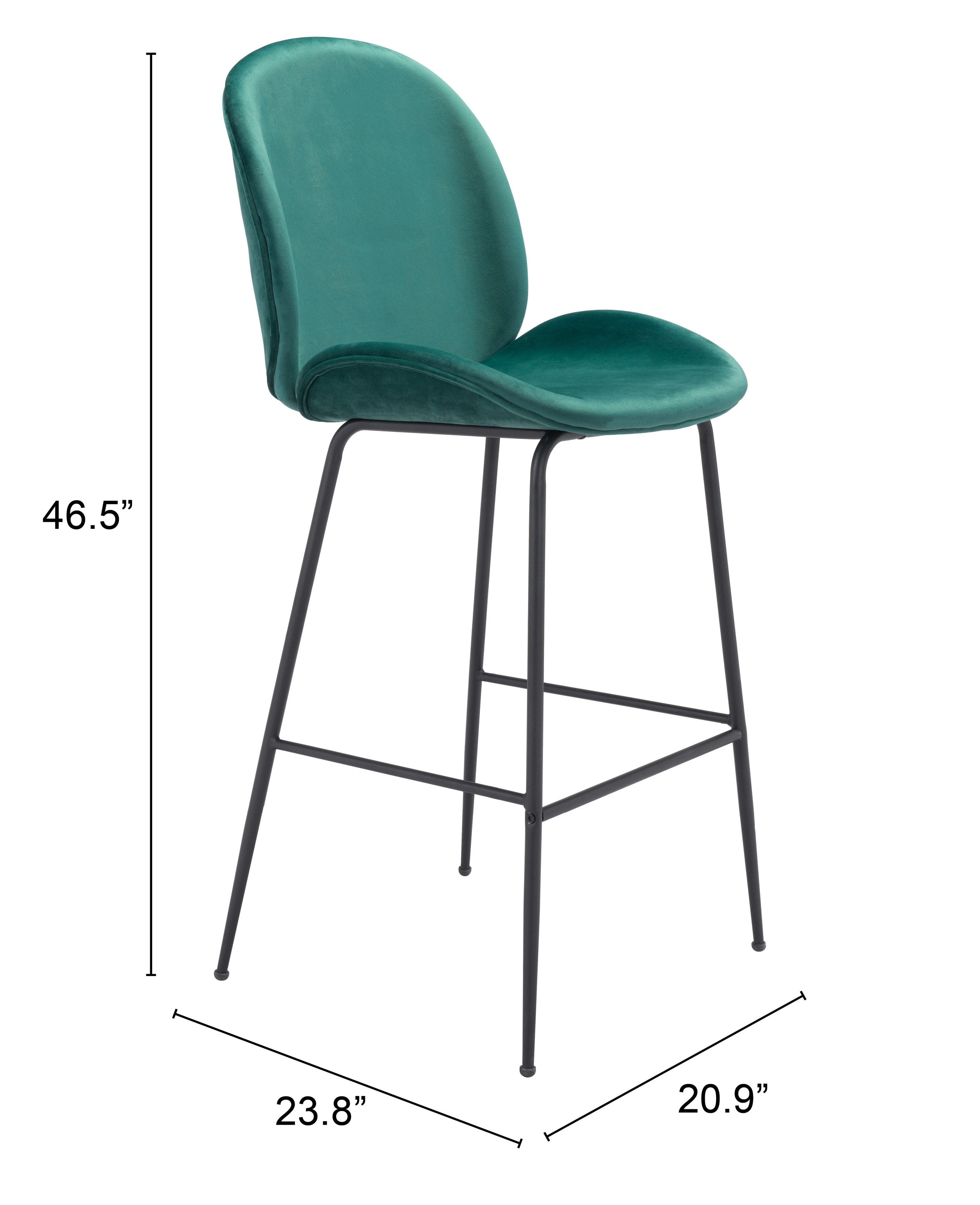 Miles Barstool Green