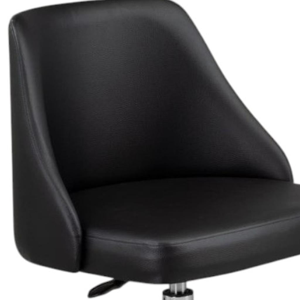 Office chair with chrome base