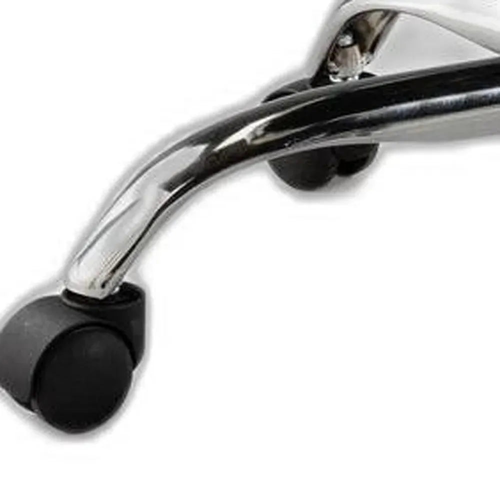 Office chair with chrome base