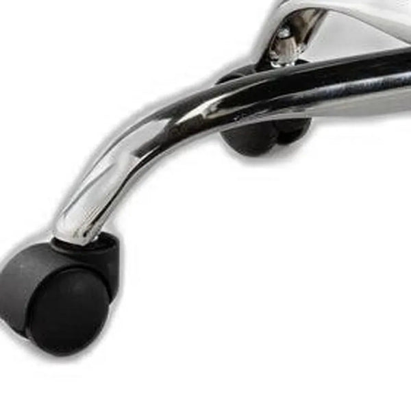 Office chair with chrome base