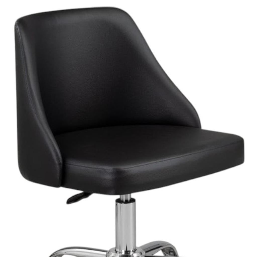 Office chair with chrome base