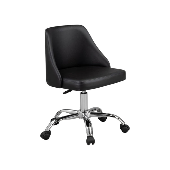 Office chair with chrome base