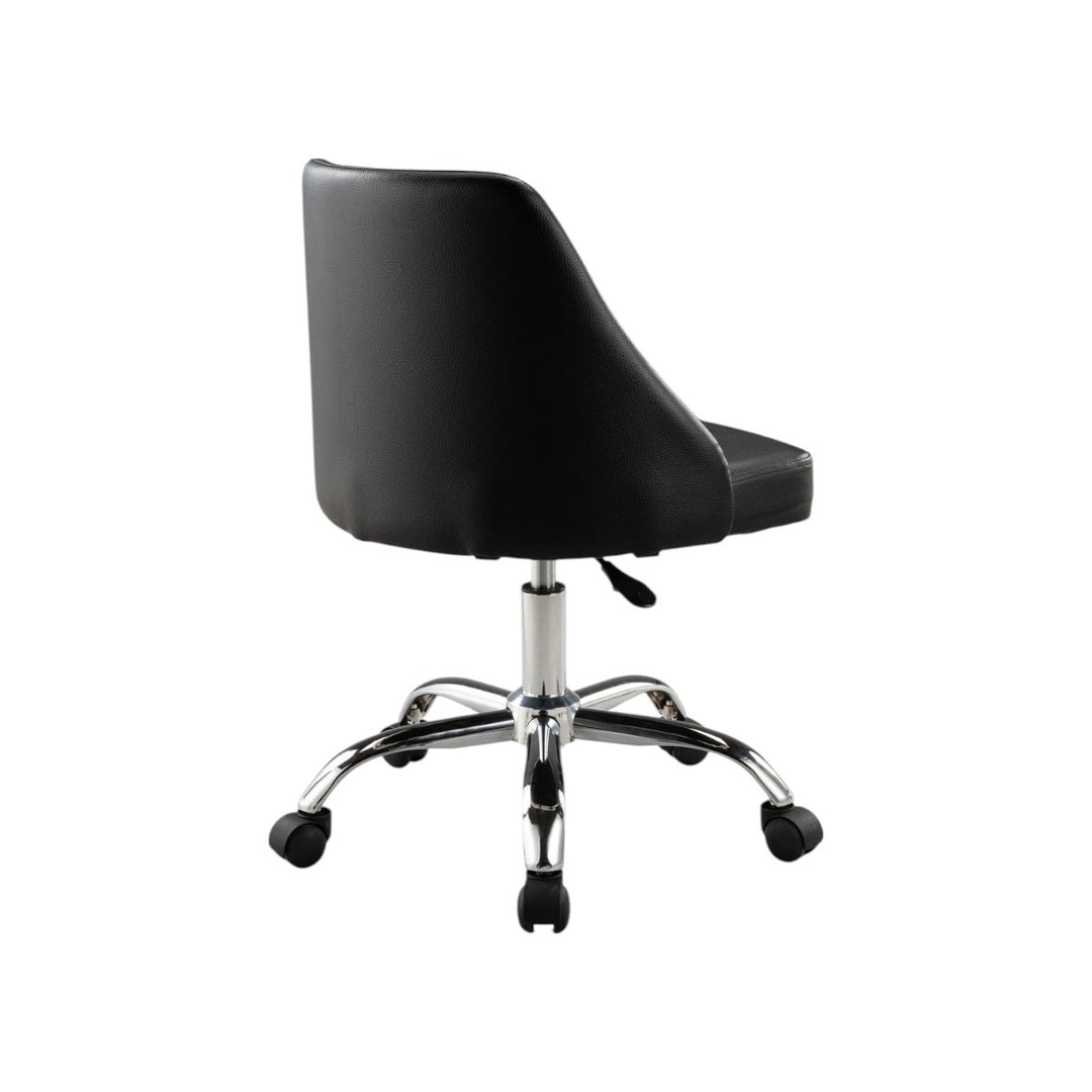 Office chair with chrome base