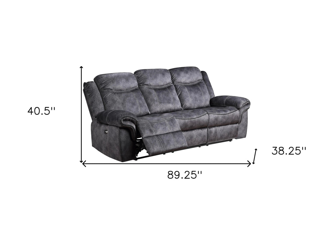 U2200 Domino Granite Power Recliner Sofa