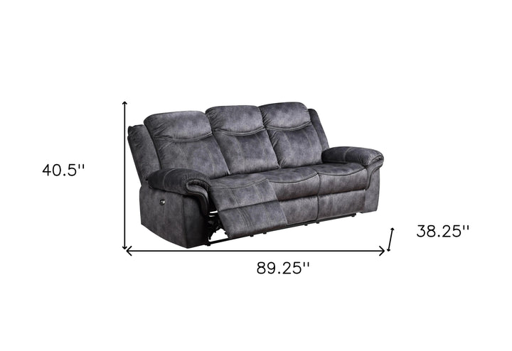 U2200 Domino Granite Power Recliner Sofa