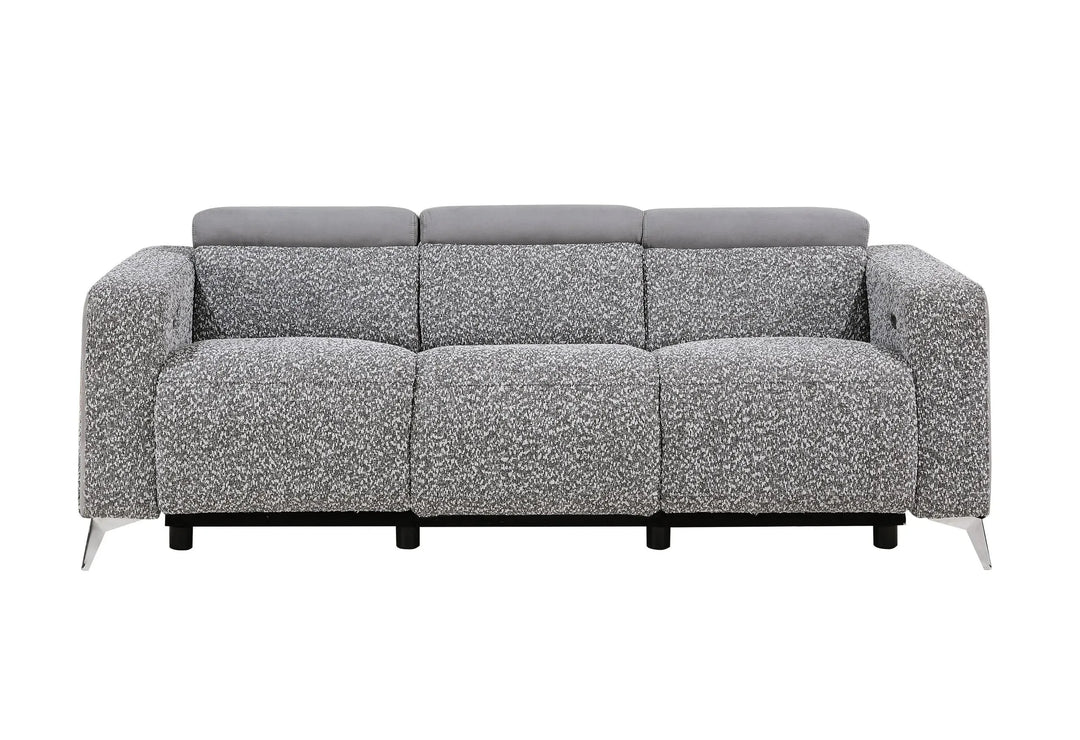 U8521 Taupe/Dark Grey 36 Power Recliner Sofa