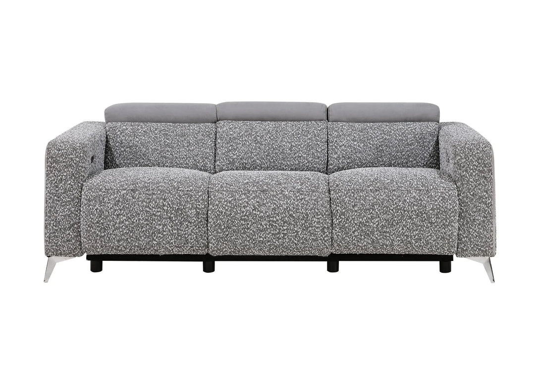 U8521 Taupe/Dark Grey 36 Power Recliner Sofa