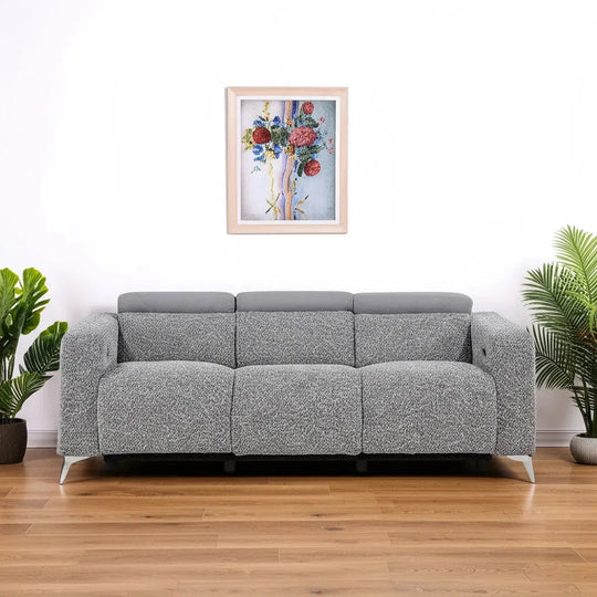 U8521 Taupe/Dark Grey 36 Power Recliner Sofa