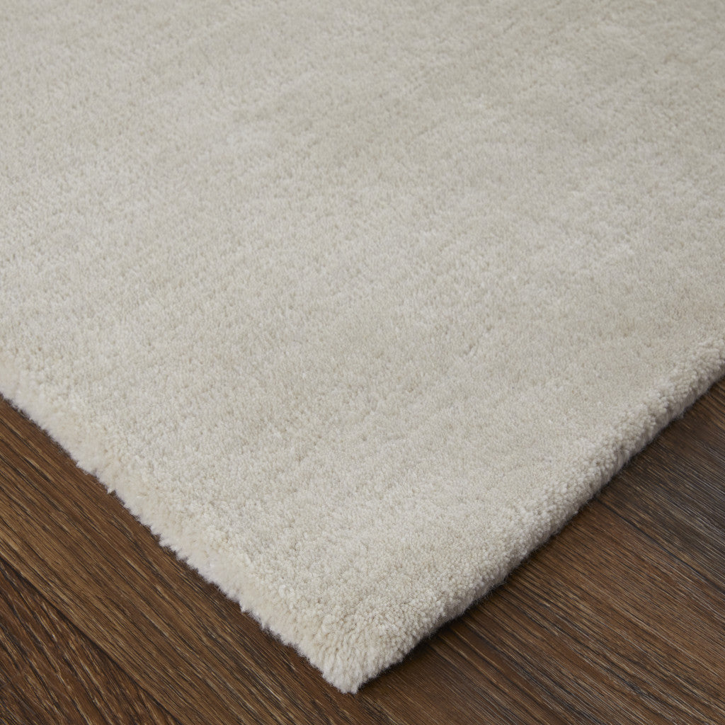 4' X 6' Blue and Ivory Abstract Hand Tufted Area Rug