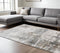 Venice Frasier Ivory/Gold Abstract Area Rug 7'6"x9'6"
