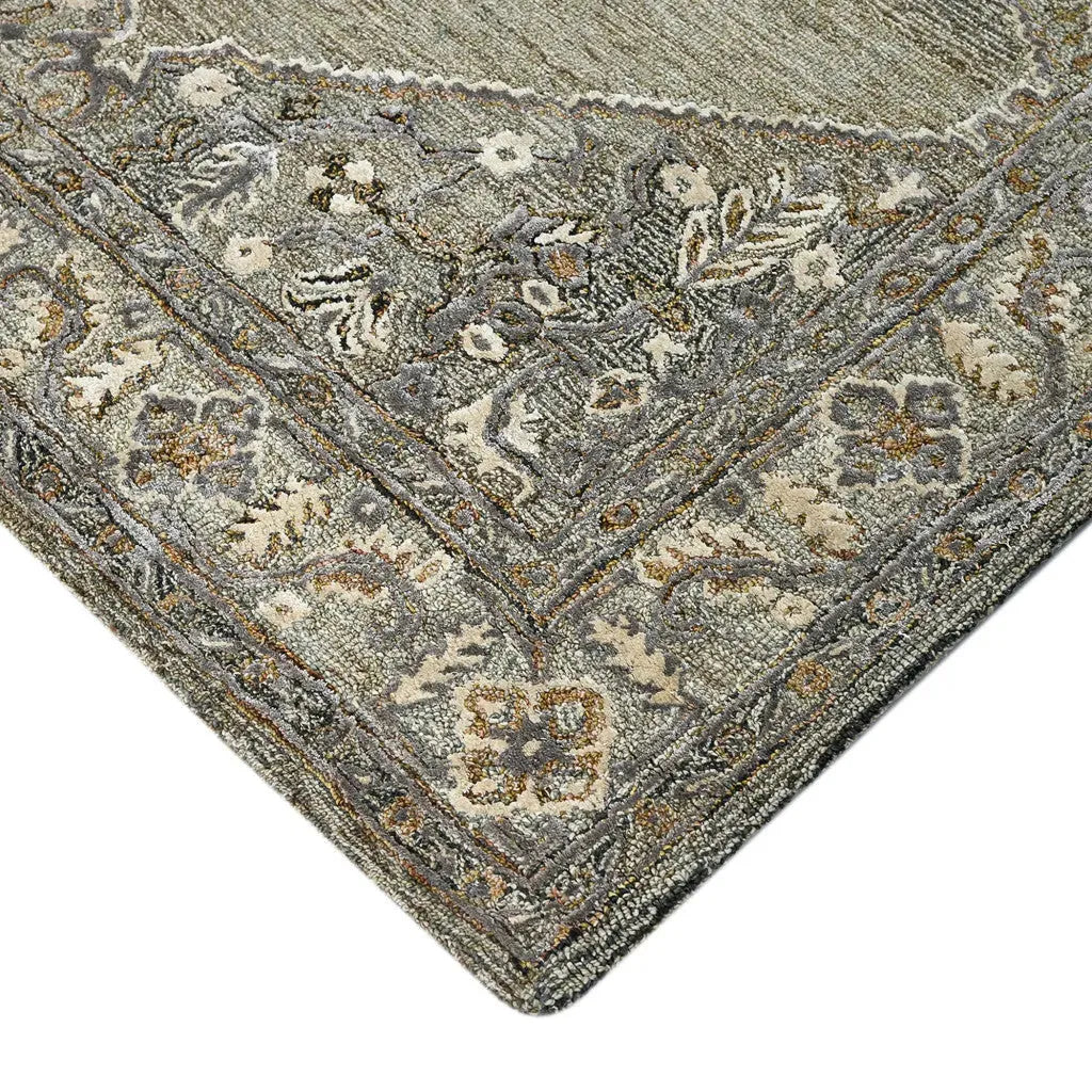 Vestige Kersey Brown Hand-Tufted Wool Blend Area Rug 5'x7'6"