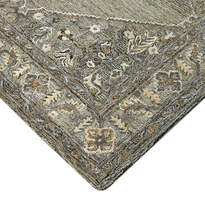 Vestige Kersey Brown Hand-Tufted Wool Blend Area Rug 5'x7'6"