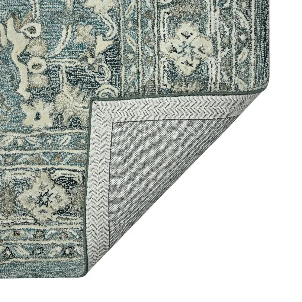 Vestige Jericha Blue Hand-Tufted Wool Blend Area Rug 2'x3'