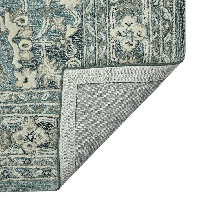 Vestige Jericha Blue Hand-Tufted Wool Blend Area Rug 2'x3'