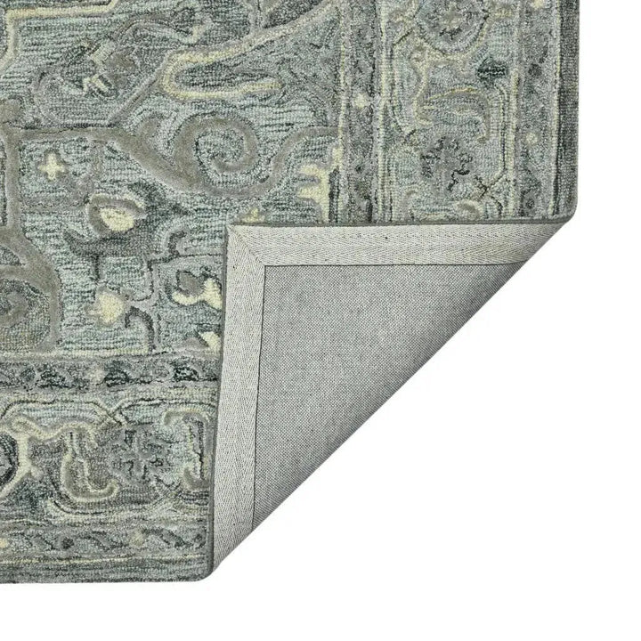Vestige Nucia Gray Hand-Tufted Wool Blend Area Rug 5'x7'6"