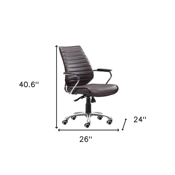 Enterprise Low Back Office Chair Espresso