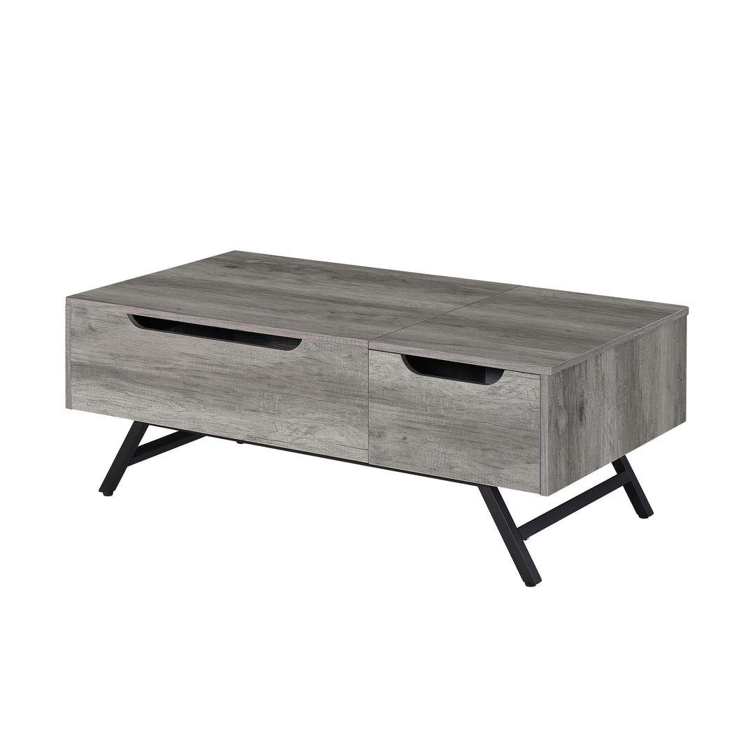 Throm 1-Drawer Coffee Table with Lift Top in Gray Oak