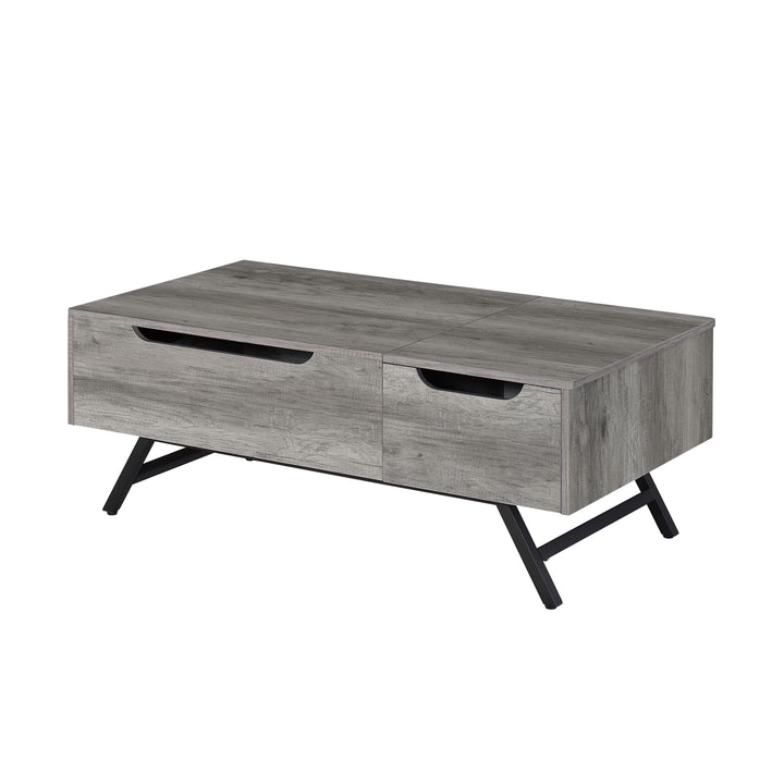 Throm 1-Drawer Coffee Table with Lift Top in Gray Oak