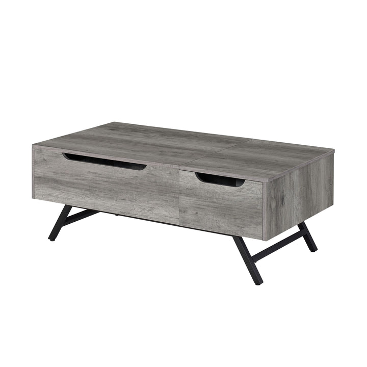 Throm 1-Drawer Coffee Table with Lift Top in Gray Oak