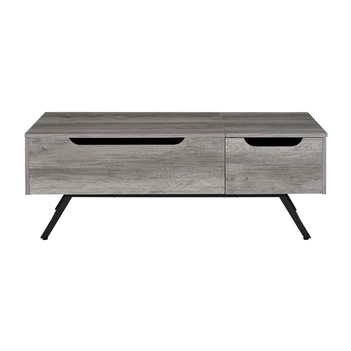 Throm 1-Drawer Coffee Table with Lift Top in Gray Oak