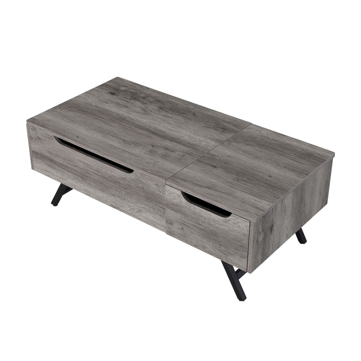 Throm 1-Drawer Coffee Table with Lift Top in Gray Oak