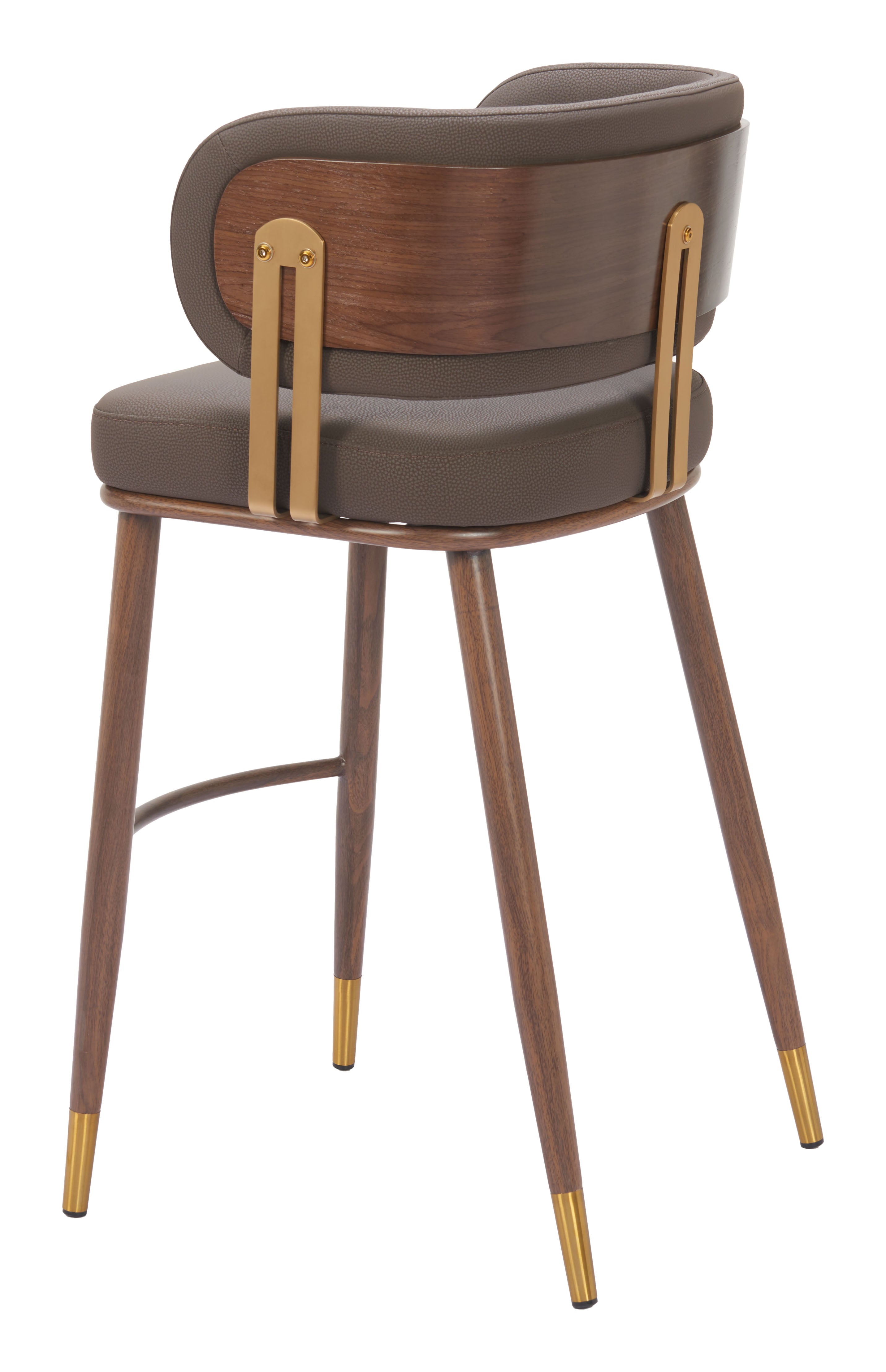 Brew Barstool Brown & Walnut