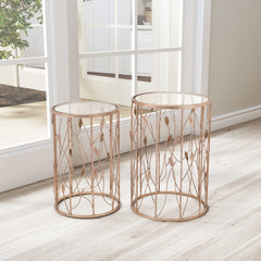 Sage Side Table Set Gold