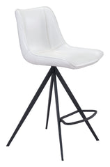 Aki Counter Stool White & Black