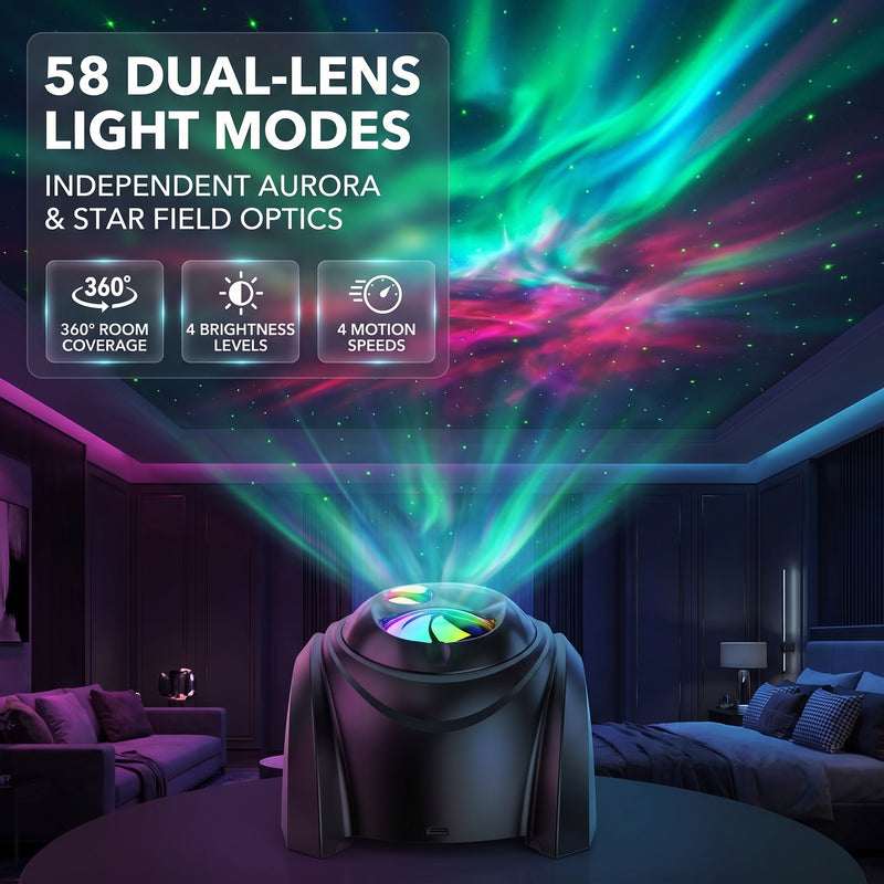 GALAXY PROJECTOR – WHITE NOISE, BLUETOOTH SPEAKER & REMOTE - 5 - Copy