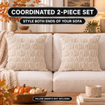DECORATIVE PILLOW COVERS – 3D PUMPKIN SET OF 2 - 5