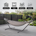 Double Hammock with Stand – Portable, Adjustable & 600lb Capacity for Indoor & Outdoor - 5