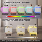 NIGHTSTAND WITH CHARGING STATION – LED, USB-C & DRAWERS - 5