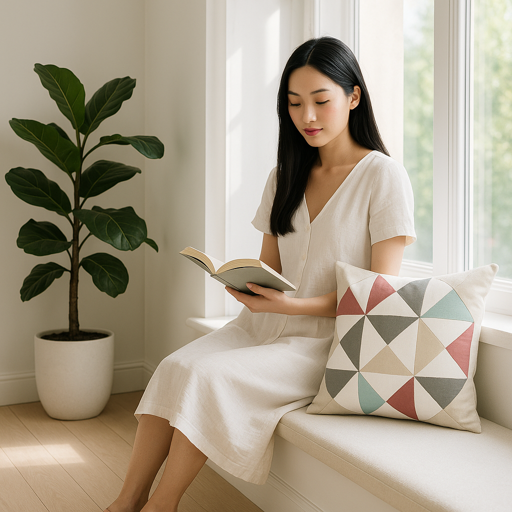 Premium 20" White Gray and Red Handmade Geometric Indoor Outdoor Throw Pillow Cover With Texture - Transitional Weather-Resistant Cotton Design
