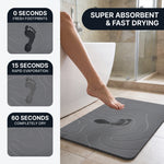 STONE BATH MAT – QUICK-DRY DIATOMACEOUS EARTH SHOWER MAT - 5