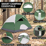 2-4 PERSON LIGHTWEIGHT BACKPACKING DOME CAMPING TENTS - 5
