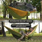 Over 600lbs Hammock, 1-2 person, Nylon with Mosquito Net - 5