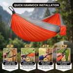 Portable Camping Hammock with Tree Straps – Lightweight Nylon Travel Hammock - 5