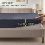 Waterproof Mattress & Pillow Protector – Breathable Quilted Deep Pocket Cover - 5