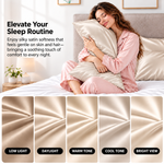Pillowcases, Set of 2 – Viscose from Bamboo or Polyester Satin - 5