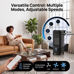 3-in-1 Evaporative Air Cooler Tower Fan with Remote Control - 5