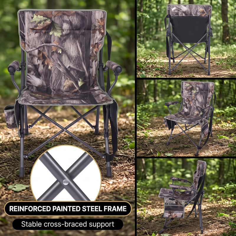 Portable Heated Swivel Hunting Chair – Adjustable, Foldable Blind Seat - 5