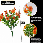 Artificial Fall Flowers for Outdoors – UV-Resistant, 12 Bundles - 5