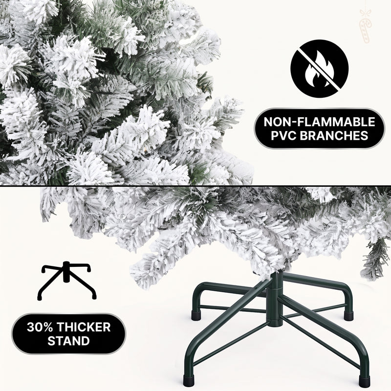 PRE LIT CHRISTMAS TREE – COLOR CHANGING LED LIGHTS WITH REMOTE CONTROL - 5